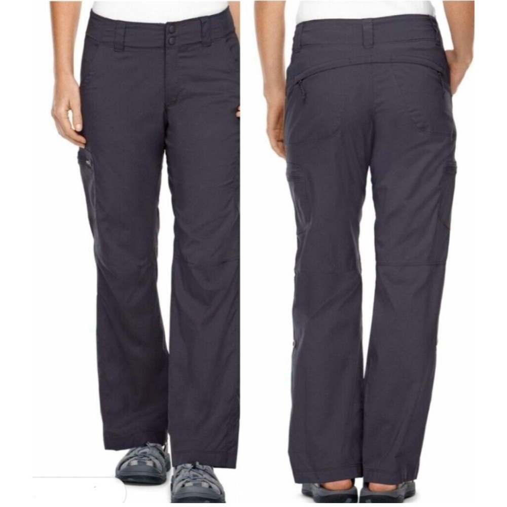 LL Bean Vista Trekking Convertible Ripstop Granite Grey Pants Sz 10 Outdoor
